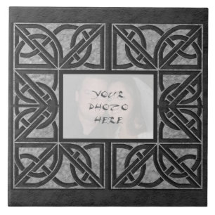 De Cerâmica Azulejo "de pedra" cinzento celta do quadro da