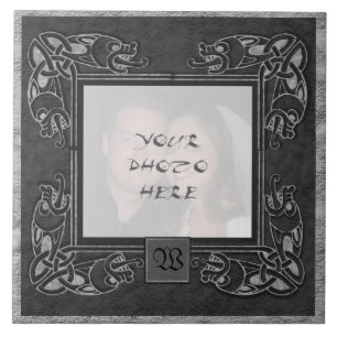 De Cerâmica Azulejo "de pedra" cinzento celta do quadro da