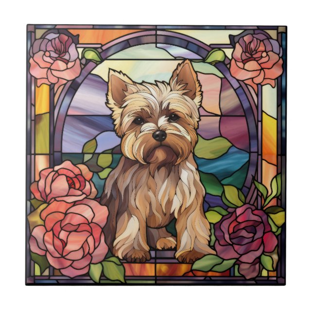 De Cerâmica Azulejo decorativo cerâmico Cairn Terrier (Frente)