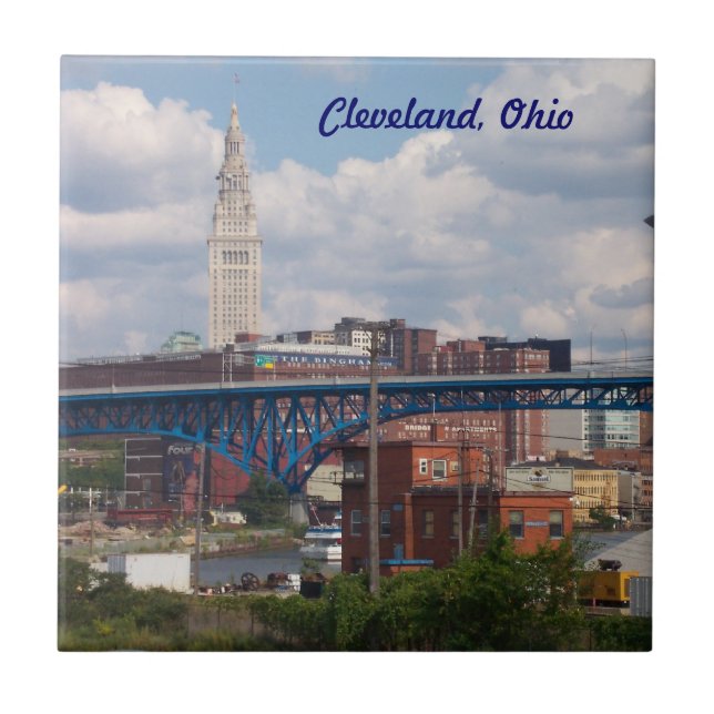 De Cerâmica Azulejo Decorativo Cleveland Torre Terminal (Frente)