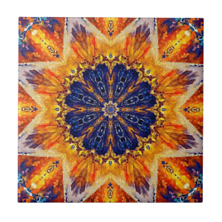 De Cerâmica Azulejo decorativo da chama e do marinho