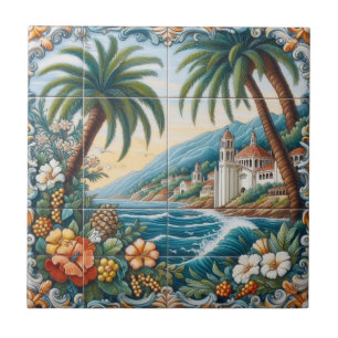 De Cerâmica Azulejo Decorativo da Ilha Catalina-1