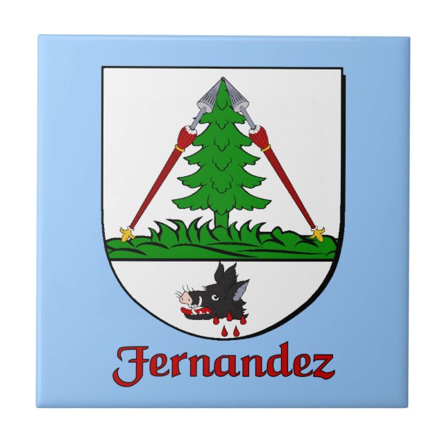 De Cerâmica Azulejo decorativo da Proteção da Família Fernande (Frente)