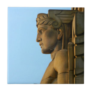 De Cerâmica Azulejo decorativo do guardião da ponte