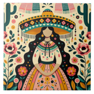 DE CERÂMICA AZULEJO DECORATIVO ESTILO MEXICANO