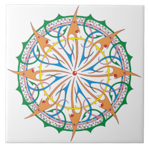 De Cerâmica Azulejo Decorativo Oceânico Espiral (W)