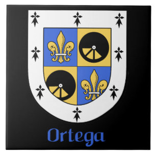De Cerâmica Azulejo decorativo Ortega Family Shield