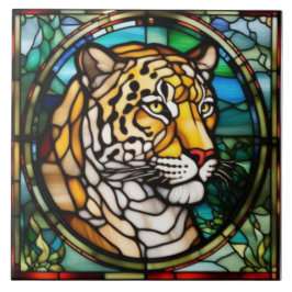 De Cerâmica Azulejo Decorativo Vidro Pintado Leopardo