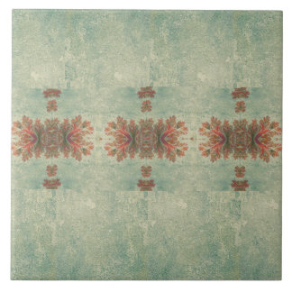 De Cerâmica Azulejo Decorativo Vintage Duo: Verde e Filme Verm