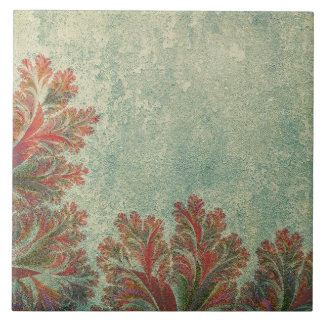 De Cerâmica Azulejo Decorativo Vintage Duo: Verde e Filme Verm