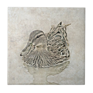 De Cerâmica Azulejo Digital Duck Art