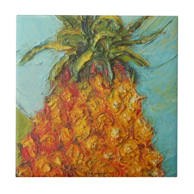 De Cerâmica Azulejo do abacaxi (Frente)
