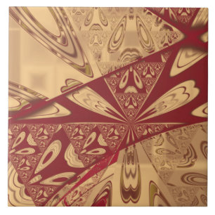 De Cerâmica Azulejo do abstrato do vermelho do gerânio