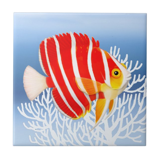 De Cerâmica Azulejo do Angelfish do Peppermint (Frente)