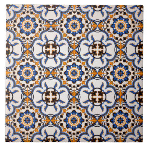 De Cerâmica Azulejo do assoalho do teste padrão do ornamento