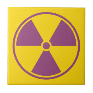 De Cerâmica Azulejo do aviso da radiação