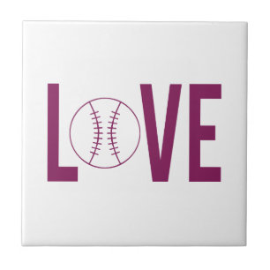 De Cerâmica Azulejo do basebol do amor