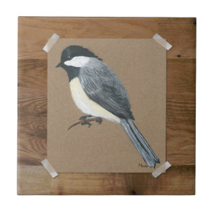 De Cerâmica Azulejo do Chickadee do país