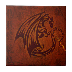 De Cerâmica Azulejo do dragão