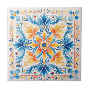 De Cerâmica Azulejo do Estilo da Talavera Hacienda Floral Mexi