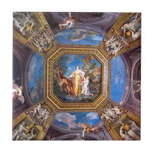 De Cerâmica Azulejo do fresco do teto do museu do vaticano