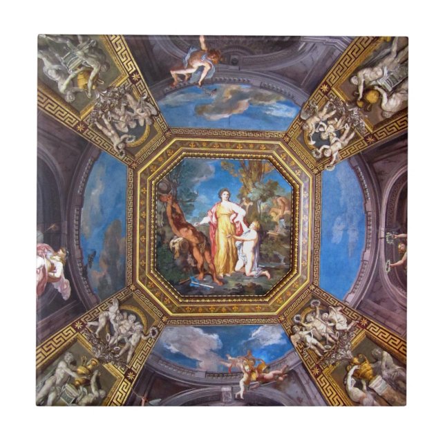 De Cerâmica Azulejo do fresco do teto do museu do vaticano (Frente)