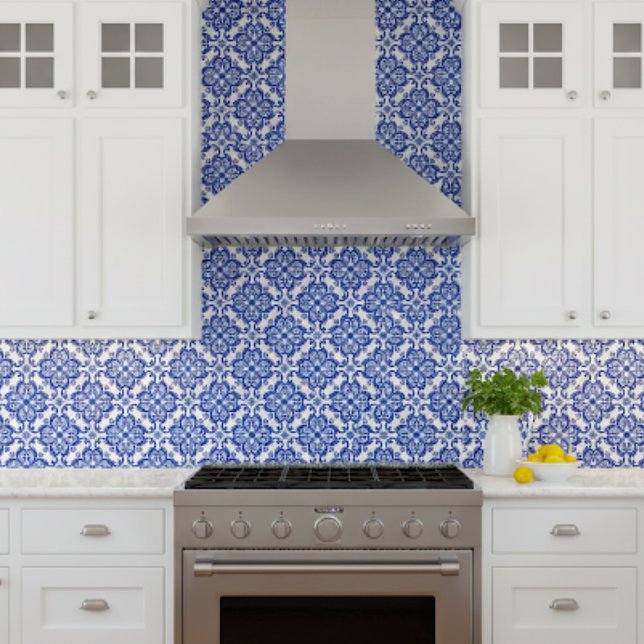 De Cerâmica Azulejo do Mediterrâneo azul (Criador carregado)