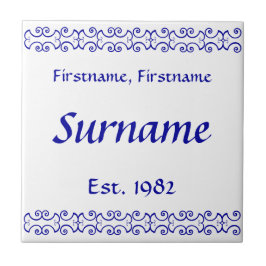 De Cerâmica Azulejo do Nome da Família - Vitoriano