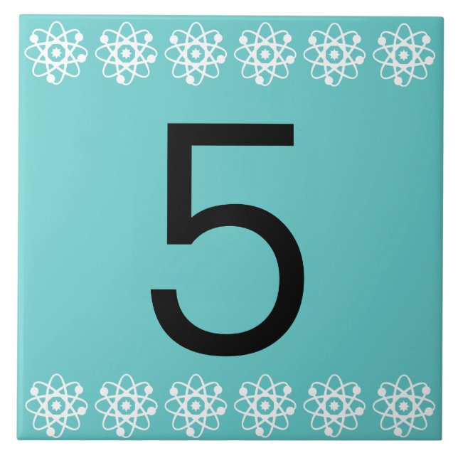 De Cerâmica Azulejo do número atômico (Frente)