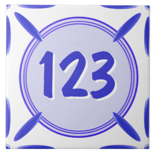 De Cerâmica Azulejo do número da porta da casa
