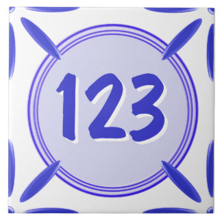 De Cerâmica Azulejo do número da porta da casa