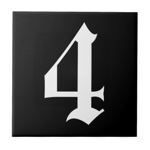 De Cerâmica Azulejo do número gótico