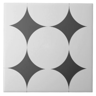 De Cerâmica Azulejo do padrão dos círculos do estilo vitoriano