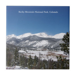 De Cerâmica Azulejo do Parque Nacional Rocky Mountain