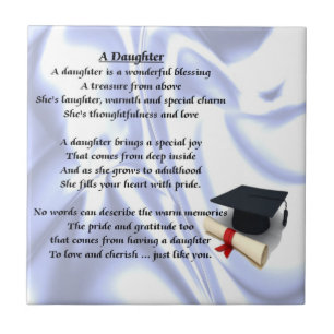 De Cerâmica Azulejo do poema da filha da graduação