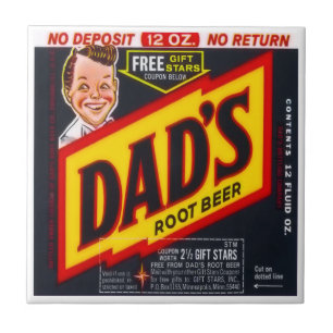 De Cerâmica Azulejo do refrigerante root beer do pai