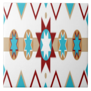 De Cerâmica Azulejo do teste padrão do nativo americano