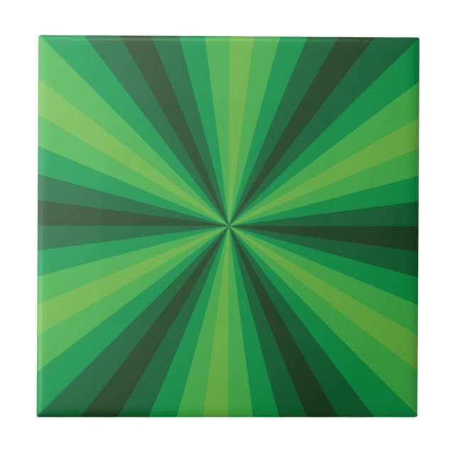 De Cerâmica Azulejo do verde da ilusão óptica (Frente)