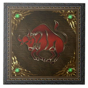 De Cerâmica Azulejo do zodíaco - Taurus