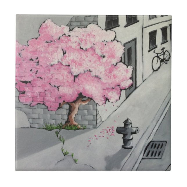 De Cerâmica azulejo dos grafites da árvore (Frente)