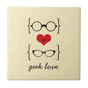 De Cerâmica Azulejo dos Óculos Geeky