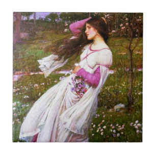 De Cerâmica Azulejo dos Windflowers do Waterhouse