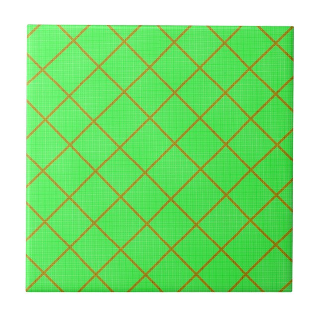 De Cerâmica Azulejo Dourado e Verde (Frente)