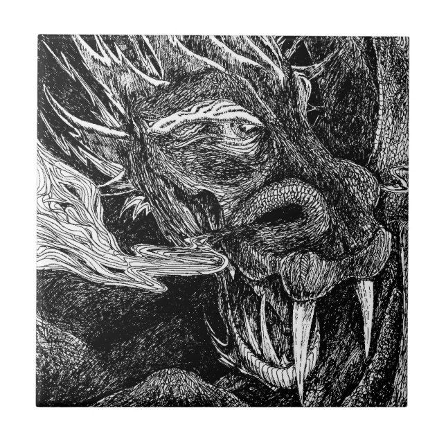 De Cerâmica Azulejo Dragon (Frente)