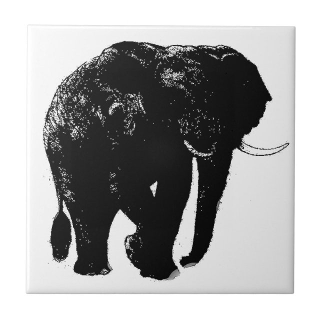 De Cerâmica Azulejo elefante cerâmico (Frente)