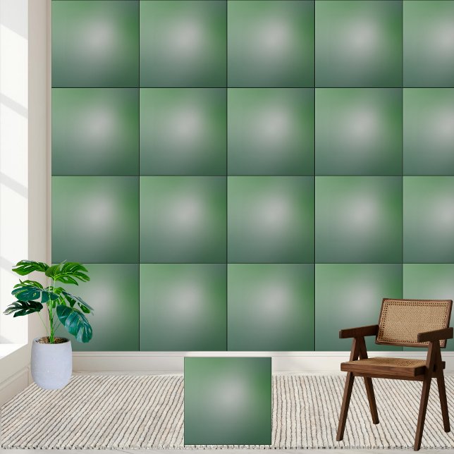 De Cerâmica Azulejo Elegante Verde Cerâmico (Elegant Green Gradient Ceramic Tile)