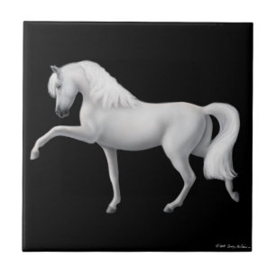 De Cerâmica Azulejo espanhol da etapa do cavalo andaluz