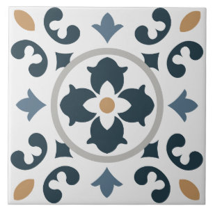 De Cerâmica Azulejo Espanhol-mediterrânico azul, branco, casta