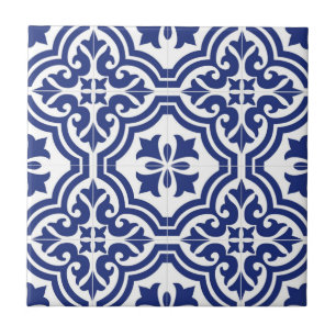 De Cerâmica Azulejo Espanhol Tradicional Azul e Branco