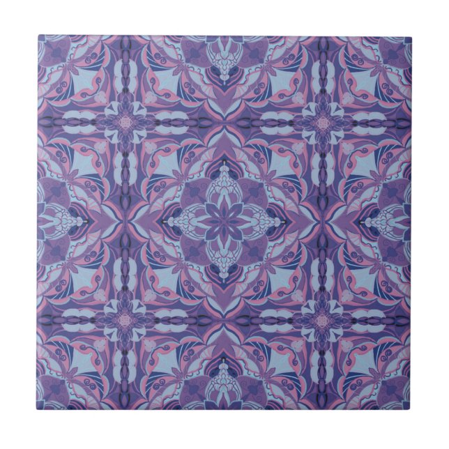 De Cerâmica Azulejo Espanhol Violet Azulejo (Frente)